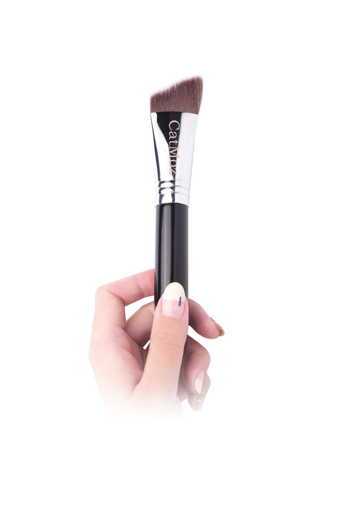 CatMoz 3D ファンデーションブラシ|高密度PBT 熊野仕上げ