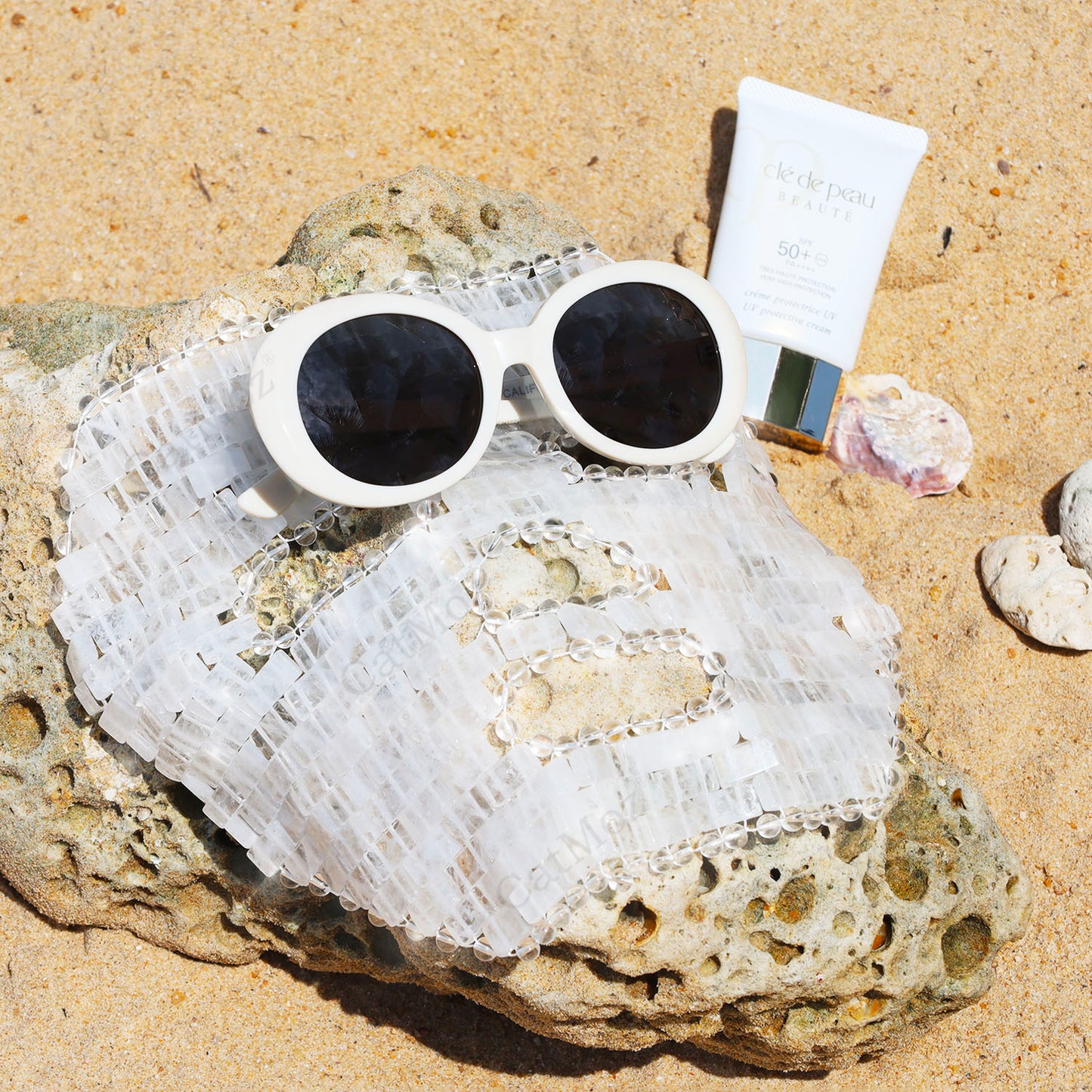 CatMoz 天然ストーン フェイスマスク 冷却|むくみ・毛穴ケア 美肌