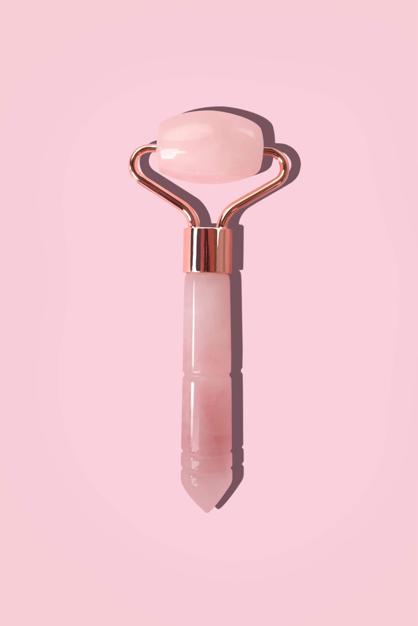 CatMoz ローズクォーツ フェイスミニローラー|小顔マッサージ&むくみケア・ツボ押し