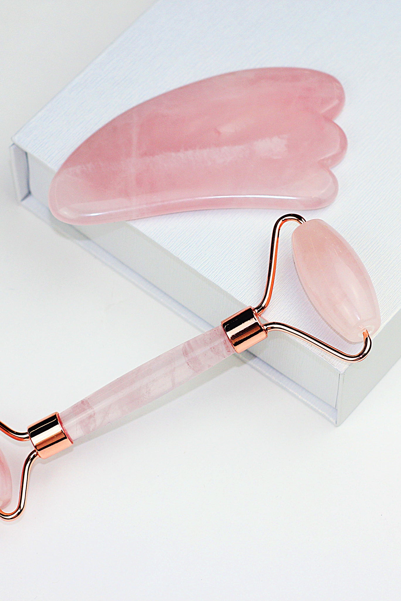 CatMoz ローズクォーツ リフトローラー + 羽根型カッサ