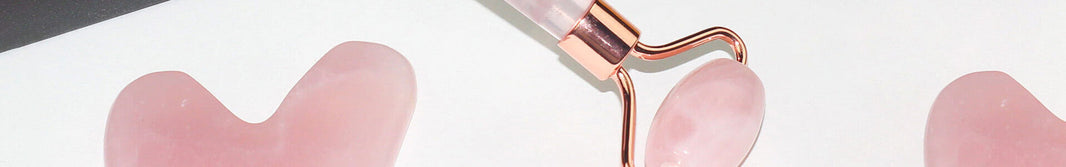 ローズクォーツ天然石フェイスローラー＆かっさ｜メインビジュアル