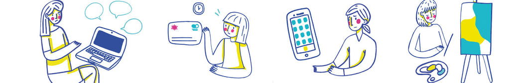 テレワークでパソコン作業をする女性と目のケアをイメージした