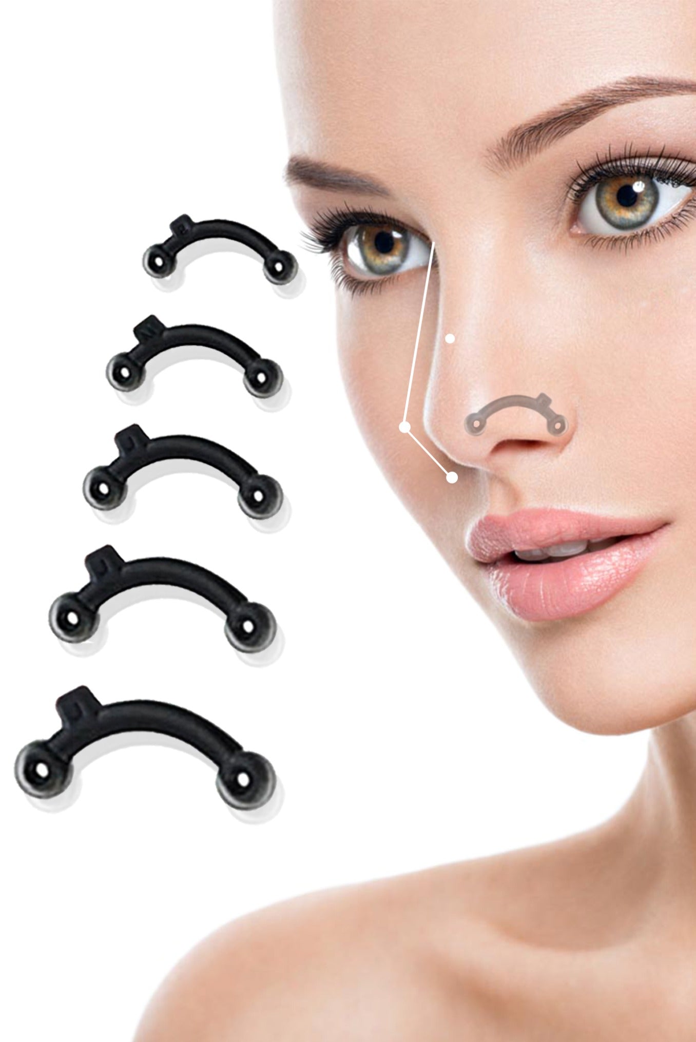 CatMoz 3D鼻プチ（黒・5サイズ展開）