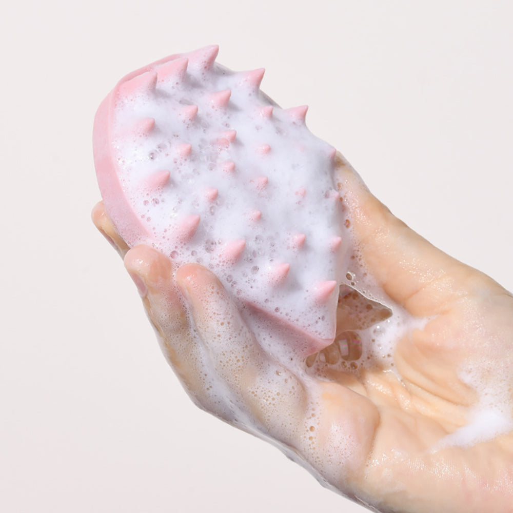 CatMoz シャンプーブラシ（シリコン）｜頭皮洗浄・頭皮マッサージ｜乾湿両用