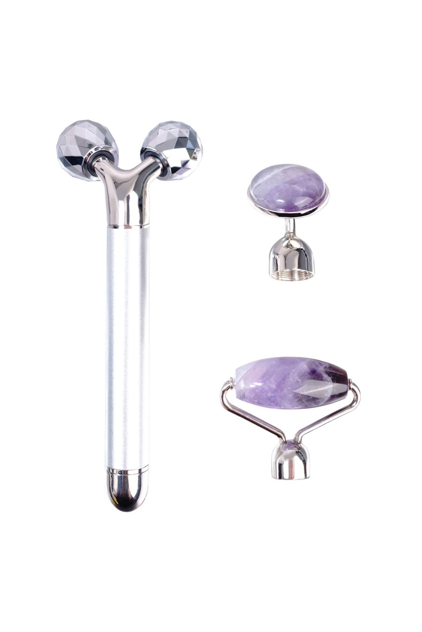 フェイスリフト アメジスト美顔器の正面画像。小顔ケア・むくみ対策に使える電動美顔器。