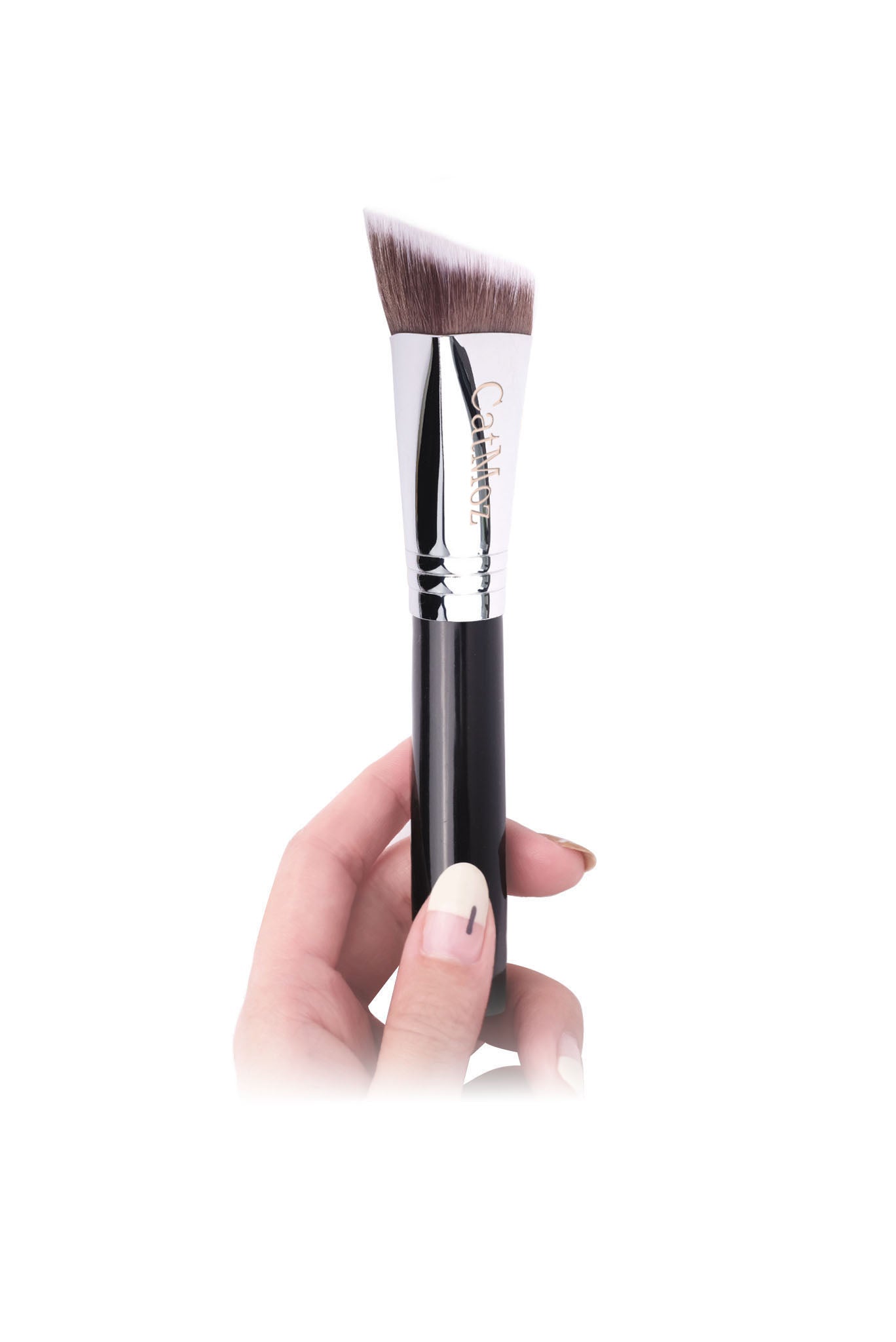 CatMoz トライアングラー ファンデーションブラシ｜高密度PBT 熊野仕上げ